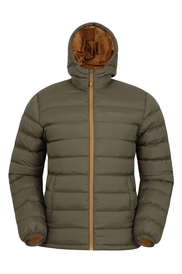 Mountain Warehouse Olive Green Seasons II Mens Water Resistant Padded Klamath Jacket - Image 1 of 5