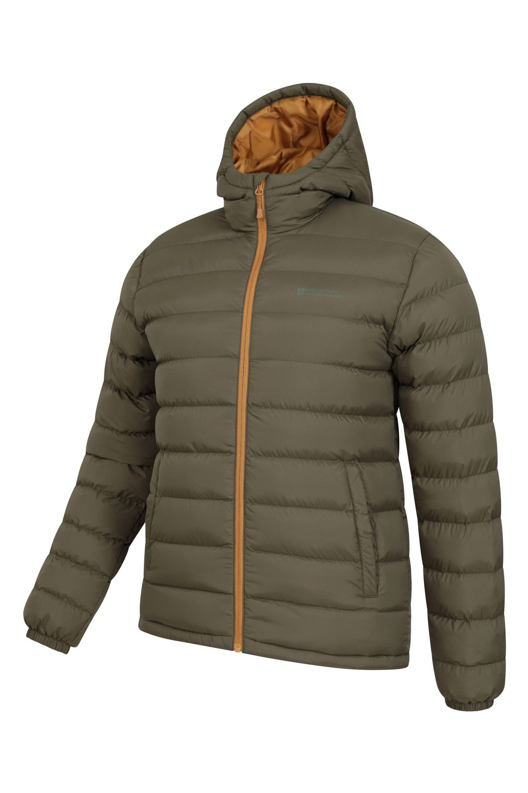 Mountain warehouse mens seasons padded jacket puffer water resistant winter coat best sale