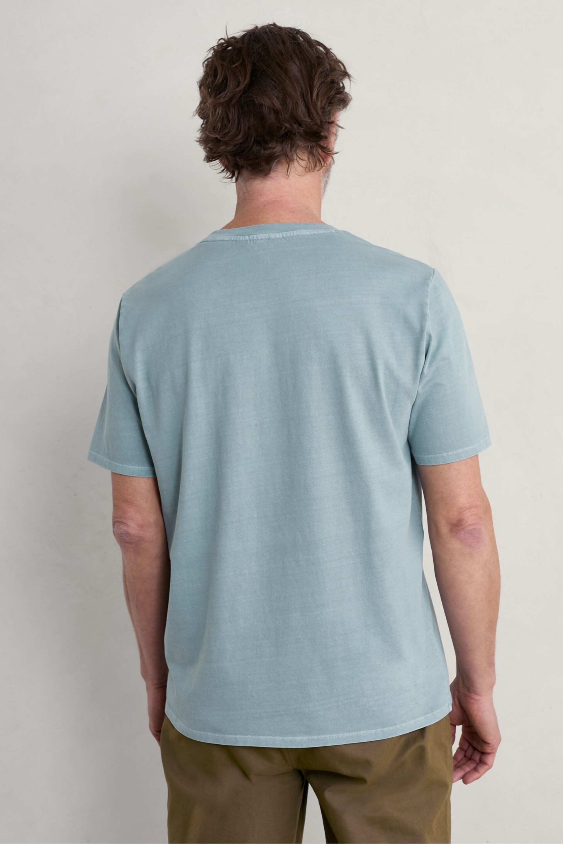 Seasalt Cornwall Blue Mens Carreck T-Shirt - Image 2 of 5