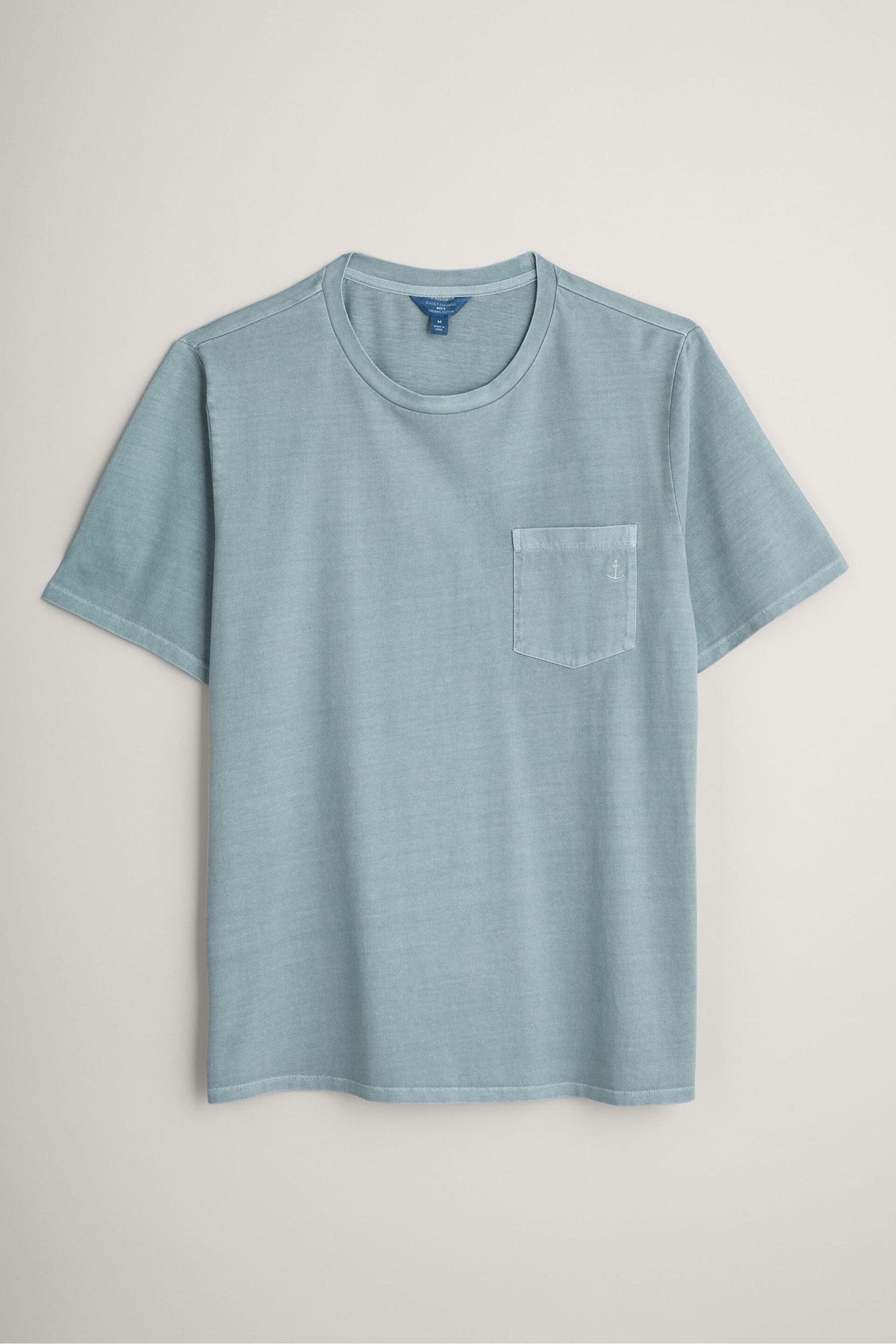 Seasalt Cornwall Blue Mens Carreck T-Shirt - Image 4 of 5