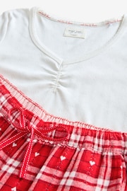 Red Check Pointelle and Flannel Pyjamas - Image 8 of 10