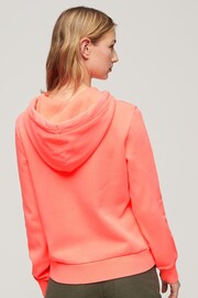 Superdry Pink Neon Graphic Hoodie - Image 2 of 3