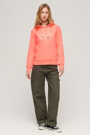 Superdry Pink Neon Graphic Hoodie - Image 3 of 3