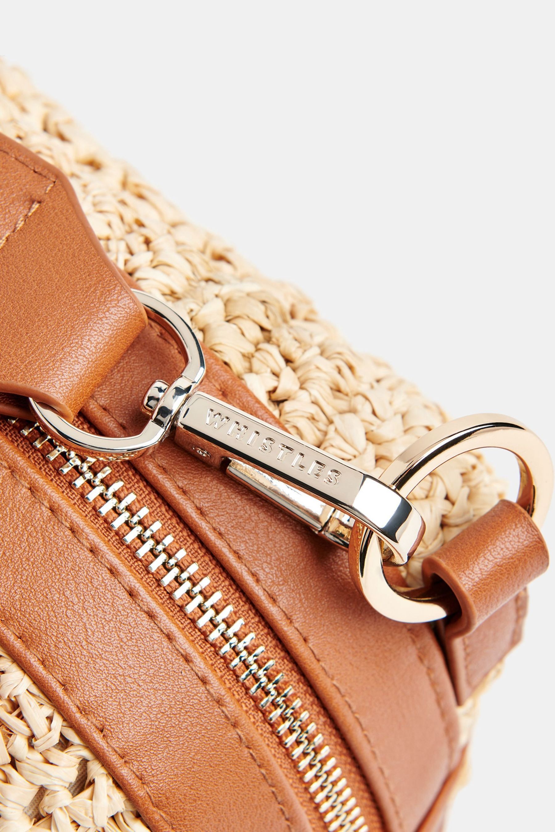 Whistles straw clutch on sale
