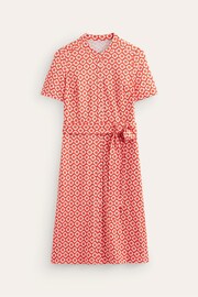 Boden Red Julia Short Sleeve Shirt Dress - Image 5 of 5