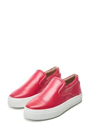 Moda in Pelle Slim Pink  Adreenia Sole Slip On Trainers - Image 2 of 4