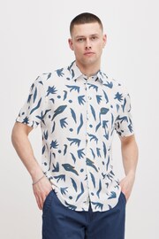 Blend White Printed Short Sleeve Shirt - Image 1 of 5