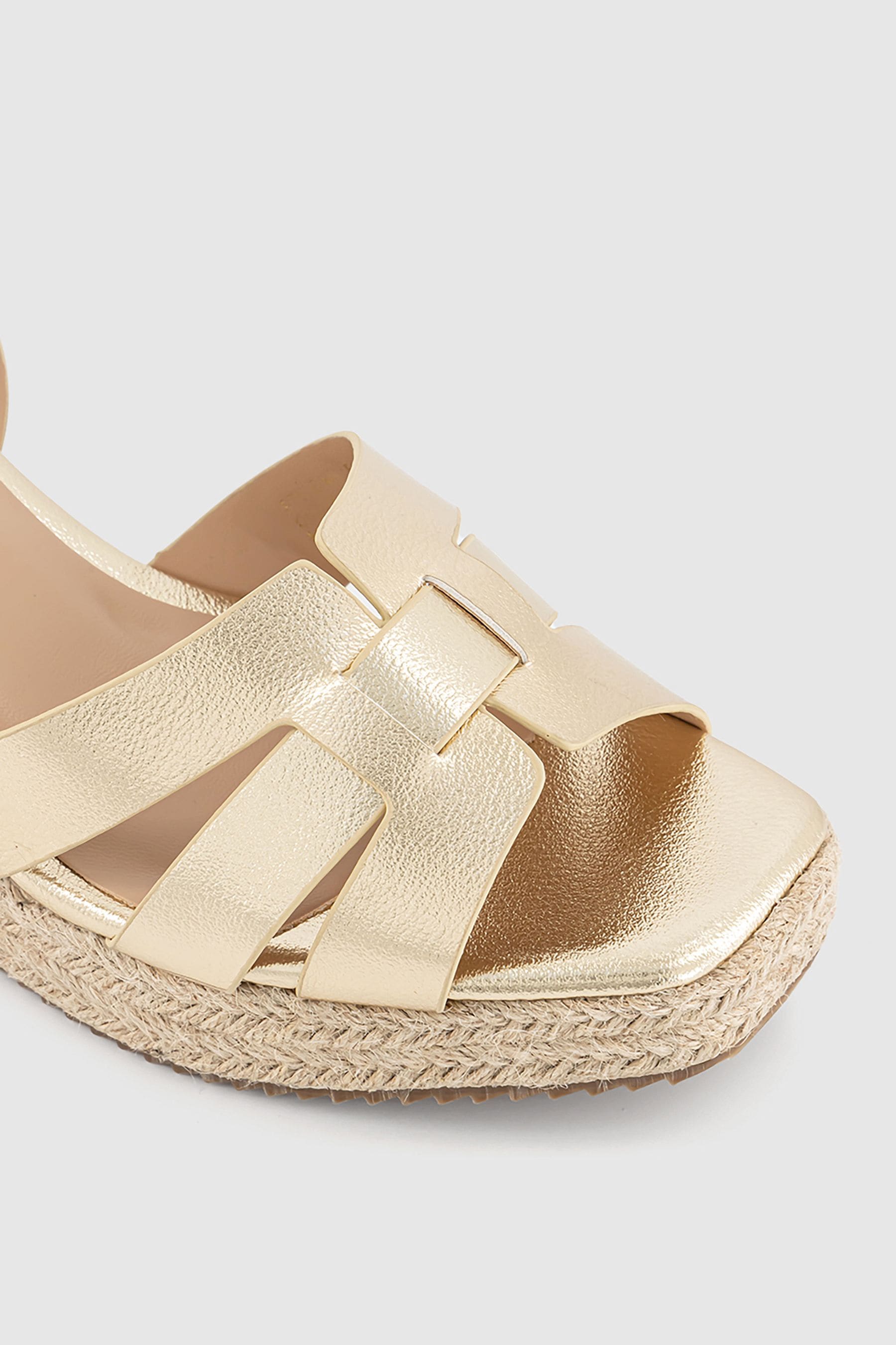 Buy Office Metallic Marta Weave Espadrille Wedge Sandals from the Next UK online shop
