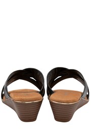 Dunlop Black Wedge Open-Toe Sandals - Image 3 of 4