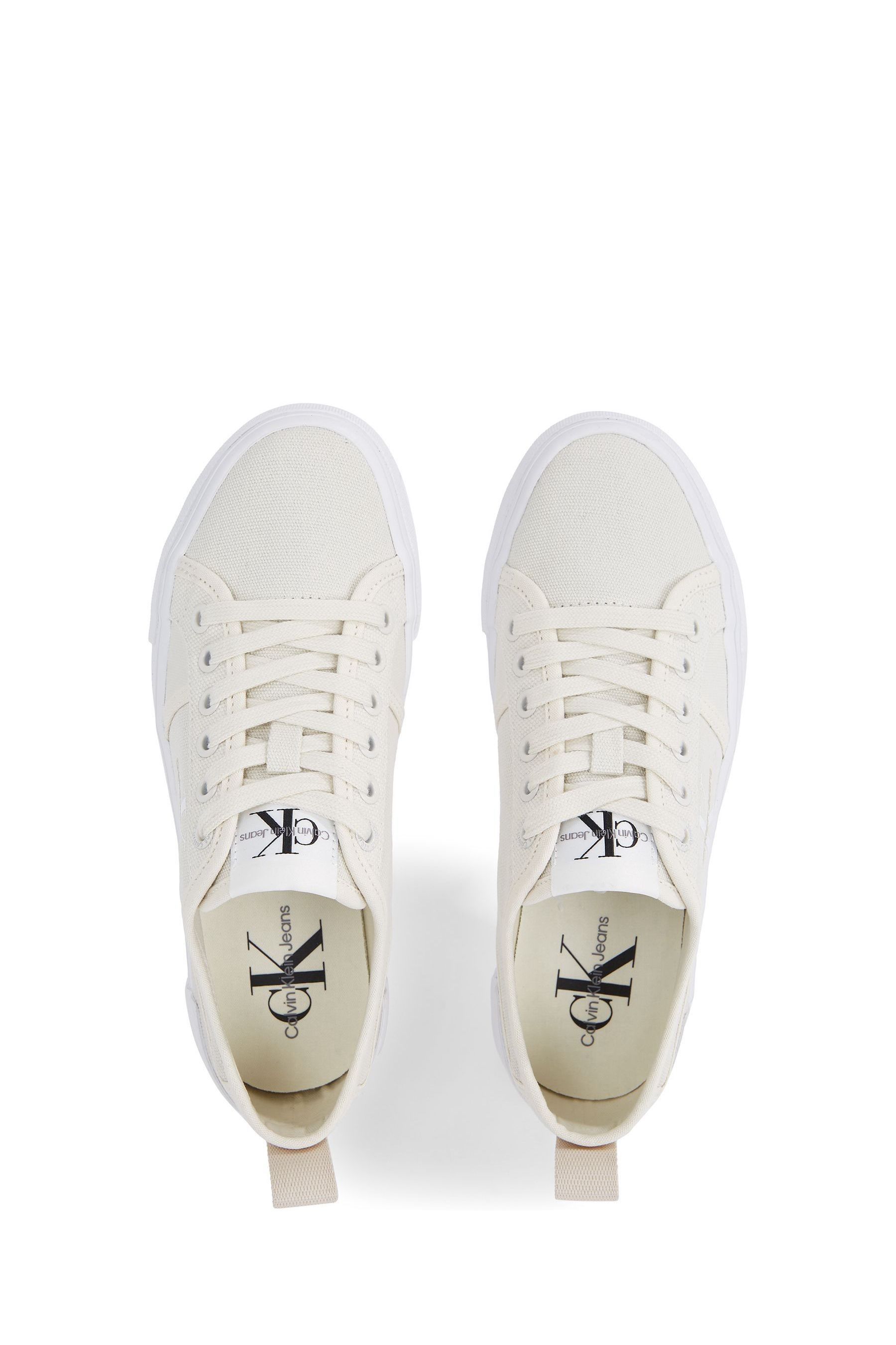 White canvas flatforms cheap