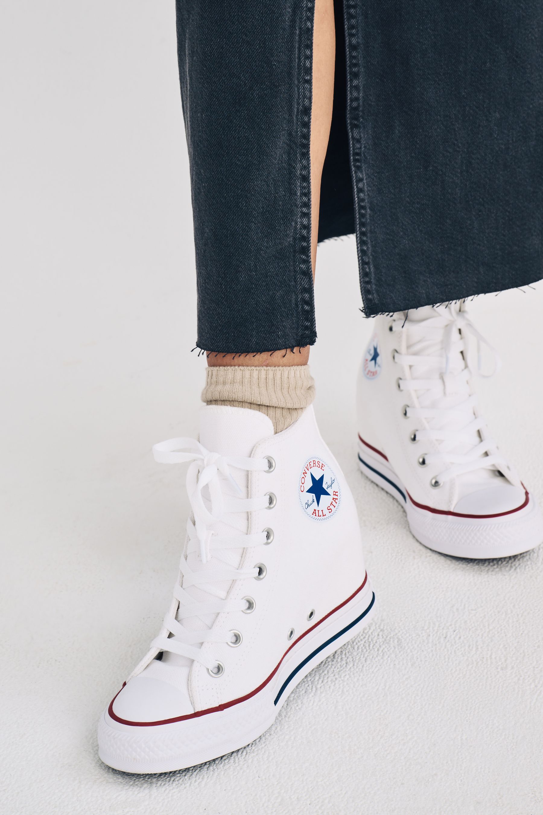 Buy Converse White Chuck Taylor All Star Wedge Trainers from the Next UK online shop