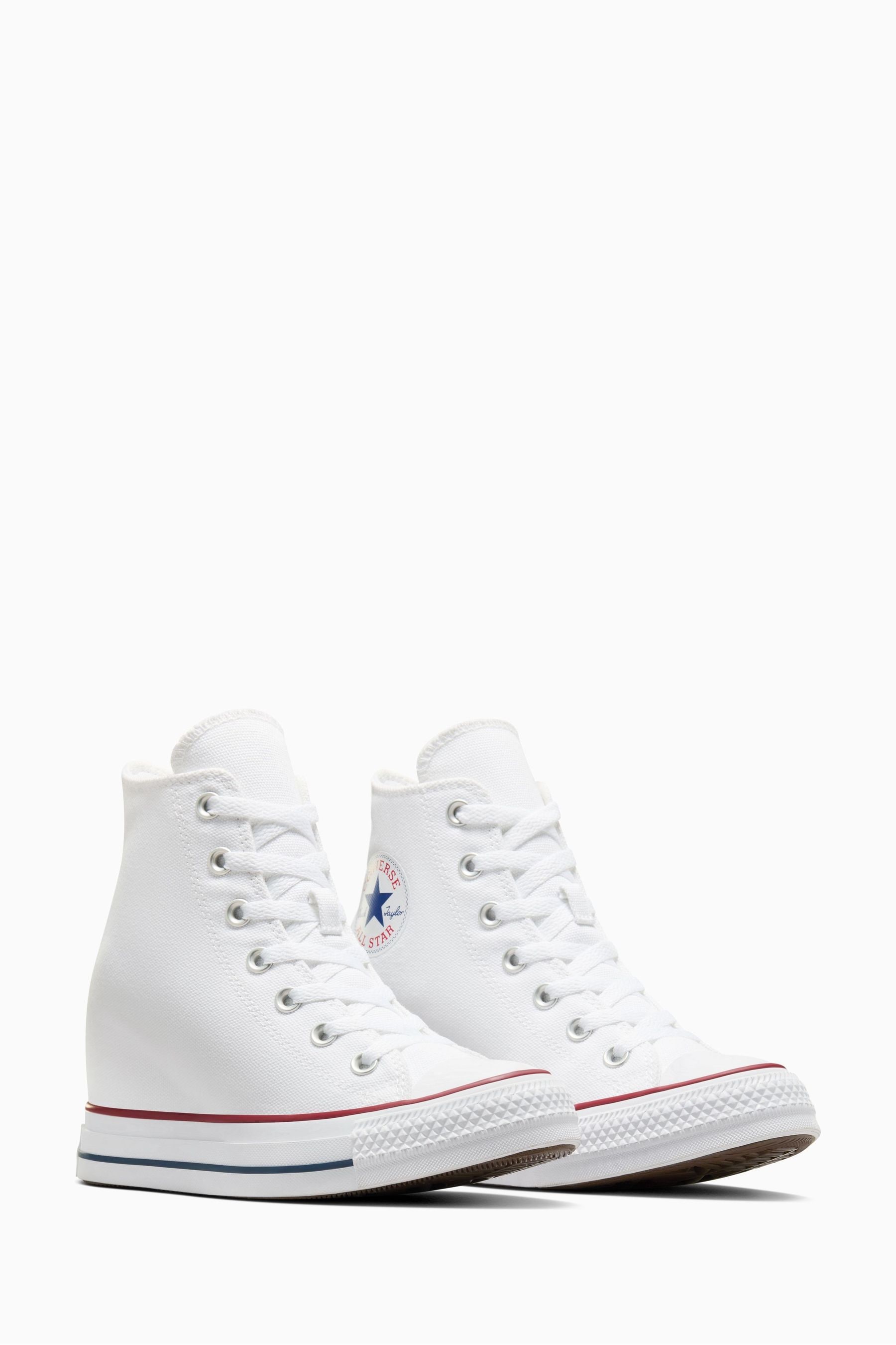 White Converse Chuck Taylor All Star Wedge Trainers