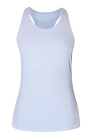 Sweaty Betty Salt Blue Athlete Seamless Workout Tank Top - Image 5 of 7