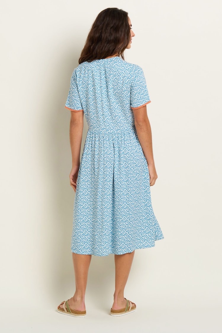 Brakeburn Blue Yasmin Blue Midi Dress - Image 2 of 5