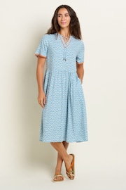 Brakeburn Blue Yasmin Blue Midi Dress - Image 4 of 5