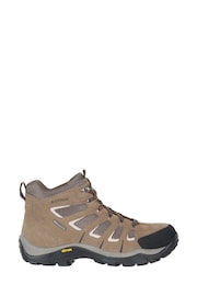 Mountain Warehouse Brown Mens Wide Fit Field Waterproof Vibram Walking Boots - Image 3 of 5