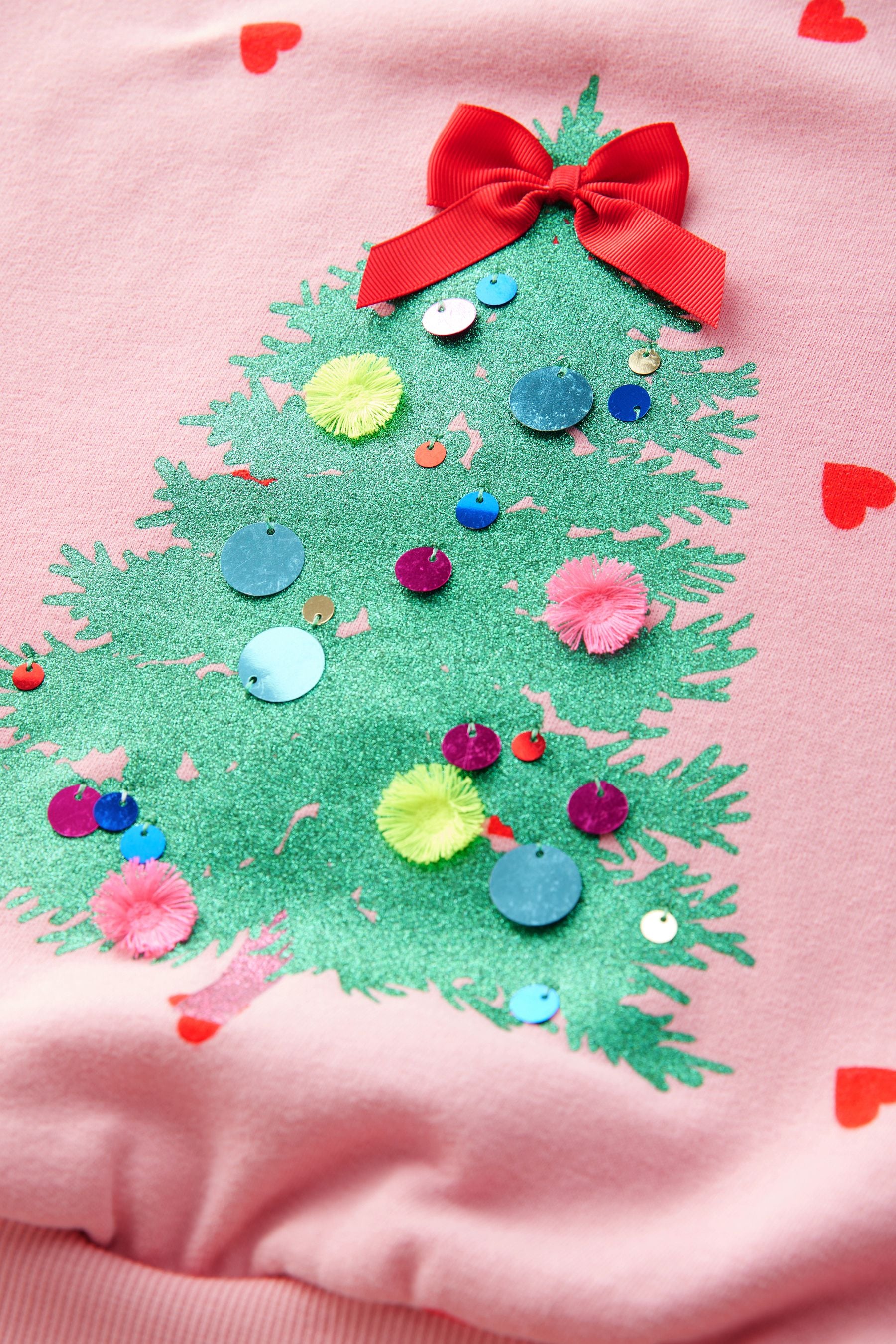 Embellished christmas jumper top