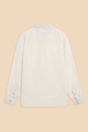 White Stuff White Pembroke Linen Shirt - Image 6 of 7