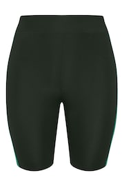 Yours Curve Black YOURS ACTIVE Curve Black Side Stripe Shorts - Image 5 of 6
