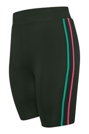 Yours Curve Black YOURS ACTIVE Curve Black Side Stripe Shorts - Image 6 of 6