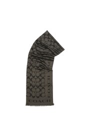 COACH Signature Border Stole Black Scarve - Image 4 of 4