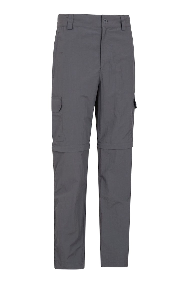 Mountain Warehouse Grey Mens Explore Convertible Walking Trousers - Image 2 of 5