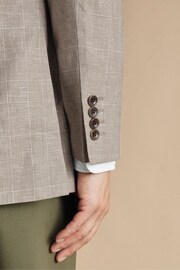 Charles Tyrwhitt Brown Linen Cotton Jacket - Image 5 of 6