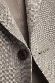 Charles Tyrwhitt Brown Linen Cotton Jacket - Image 6 of 6