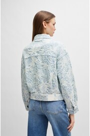 BOSS Blue BOSS Blue Cotton-Denim Jacket With Embroidered Pattern - Image 5 of 6