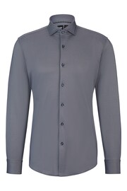 BOSS Blue Slim-Fit Shirt In Structured Performance-Stretch Fabric - Image 6 of 6