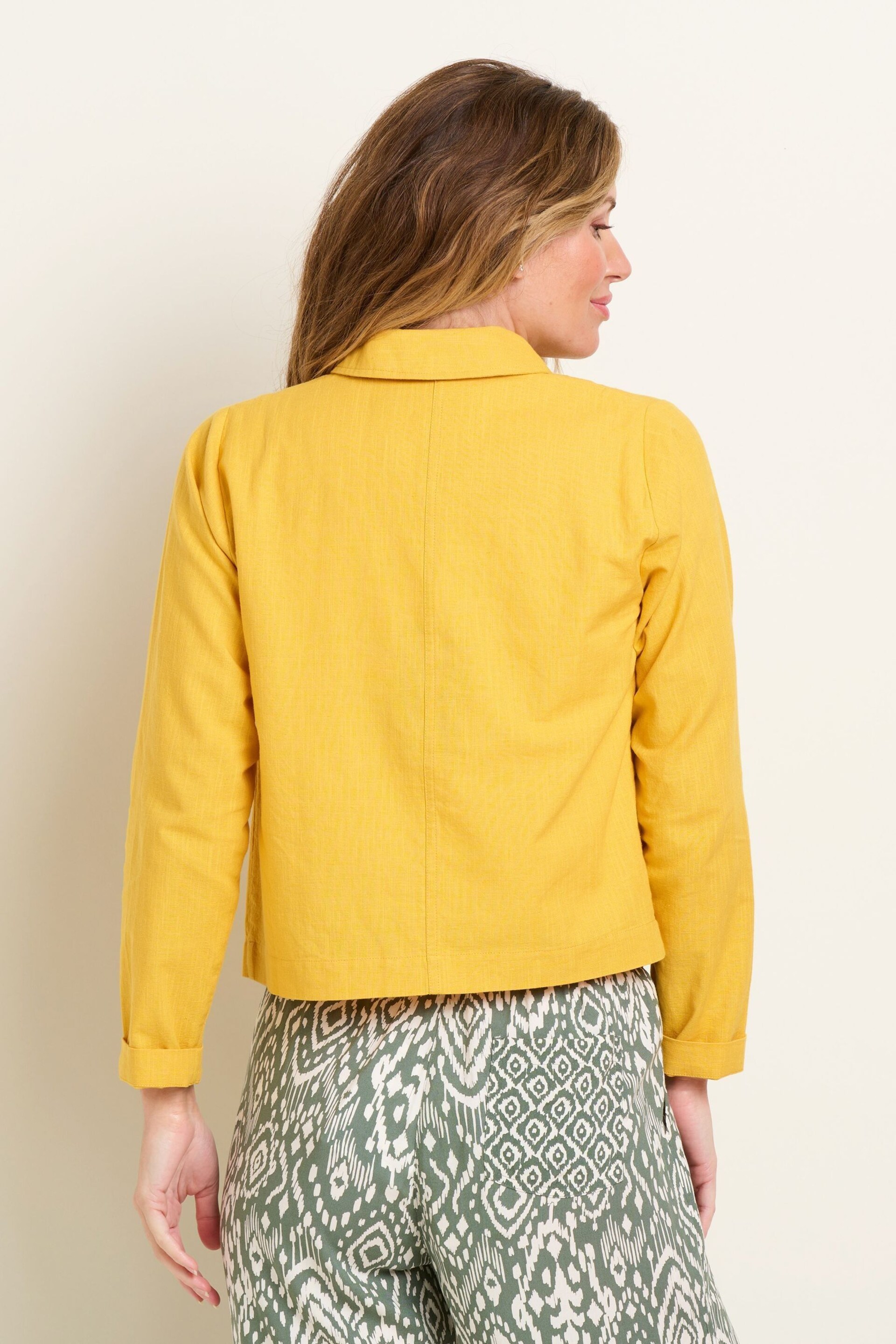 Brakeburn Yellow Mustard Casual Jacket - Image 3 of 5