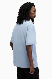 AllSaints Blue Subverse Short Sleeve Crew T-Shirt - Image 2 of 6