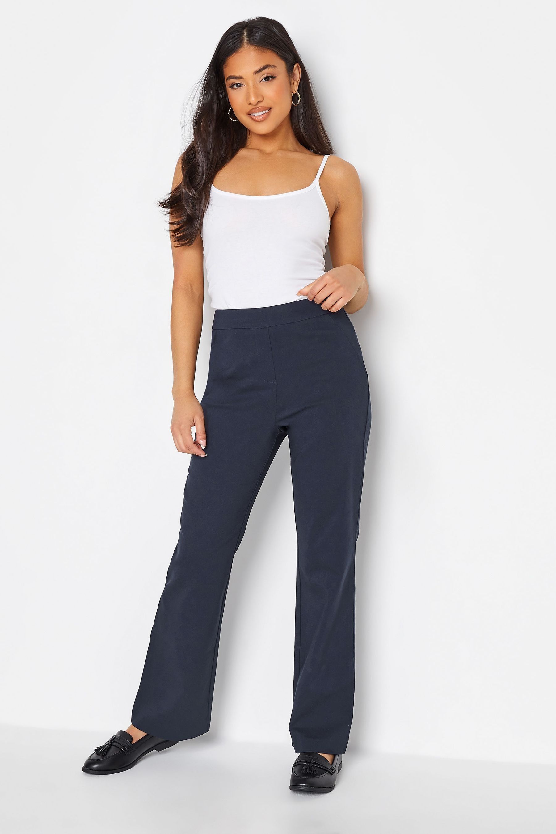 Buy PixieGirl Petite Blue BI Stretch Bootcut Trousers from the Next UK online shop