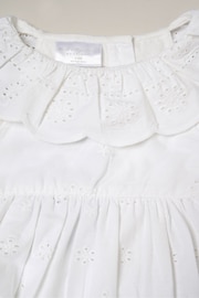 Rock-A-Bye Baby Boutique Broderie Anglaise White Dress Pant and Headband Outfit Set - Image 2 of 3