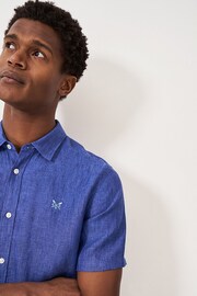 Crew Clothing Short Sleeve 100% Linen Classic Shirt - Image 4 of 4