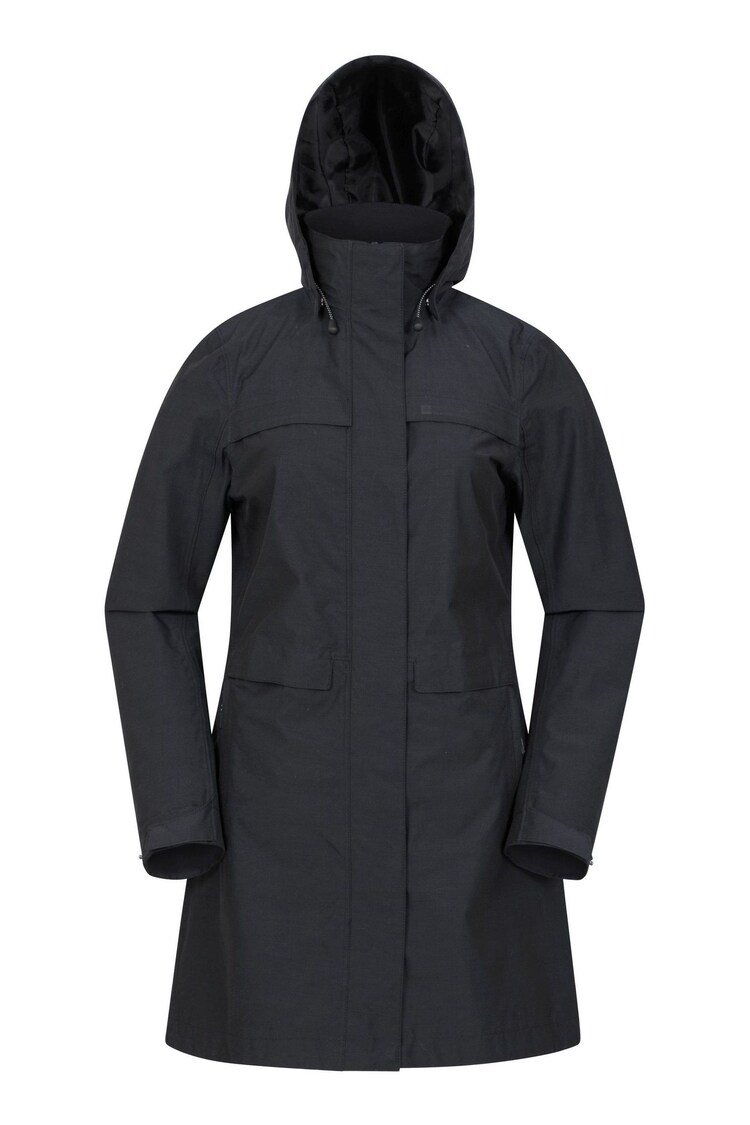 Mountain Warehouse Black Womens Cloud Burst Textured Waterproof Jacket - Image 2 of 5