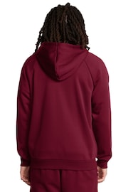 Under Armour Red Red Rival Fleece Full Zip Hoodie - Image 2 of 5