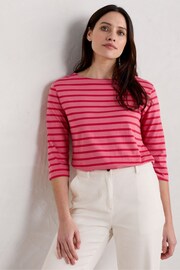 Seasalt Cornwall Pink Sailor T-Shirts - Image 1 of 5