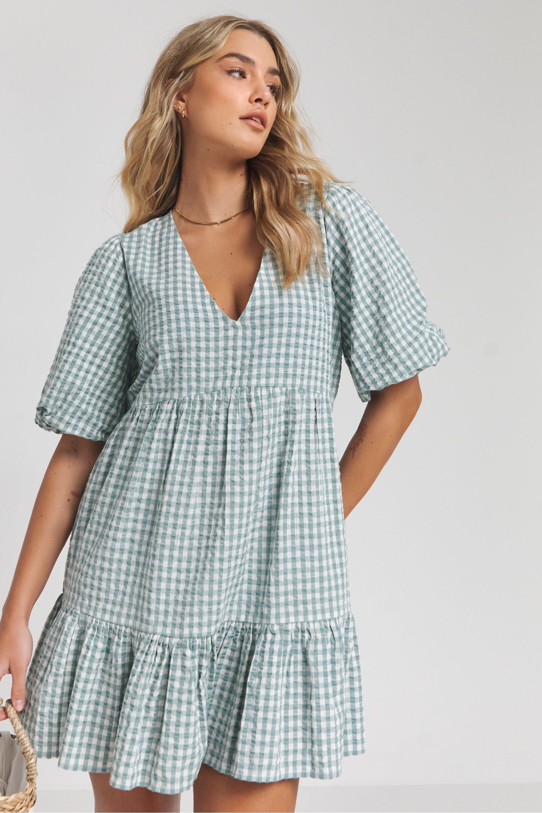 Gingham smock cheap
