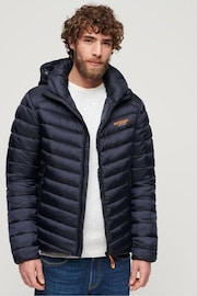 Superdry Blue Hooded Fuji Padded Jacket - Image 1 of 7