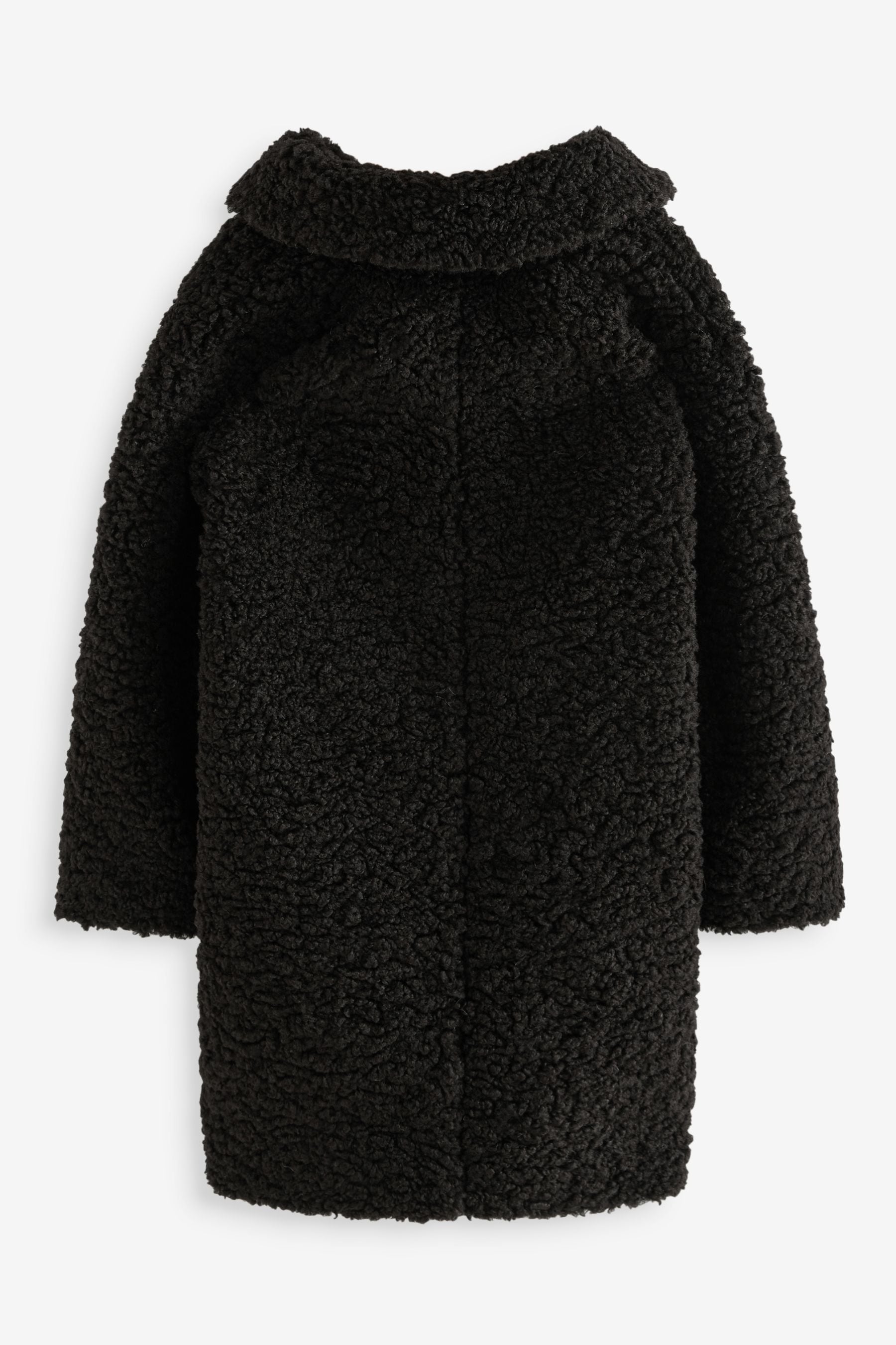 Buy Black Longline Teddy Borg Fleece Coat 3 16yrs from Next Canada