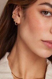 Orelia London 18k Gold Plating Snake Textured Ear Cuff - Image 2 of 2