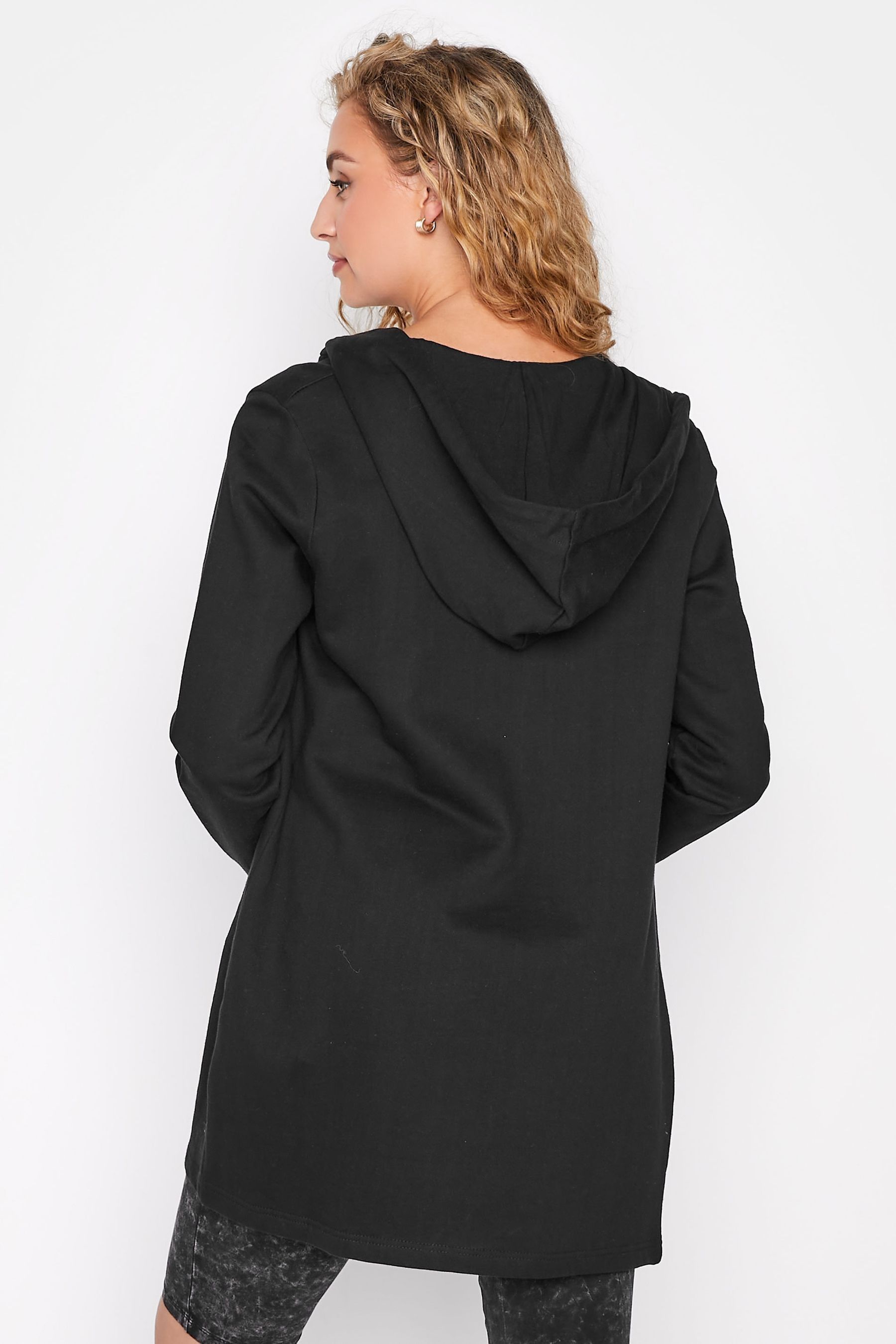 Buy Long Tall Sally Black 100 Cotton Longline Hoodie from Next Canada