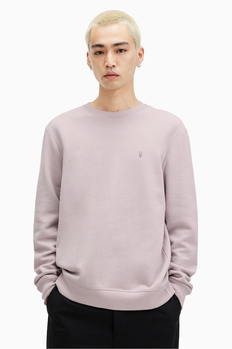 AllSaints Purple Raven Crew Neck Sweatshirt - Image 1 of 5