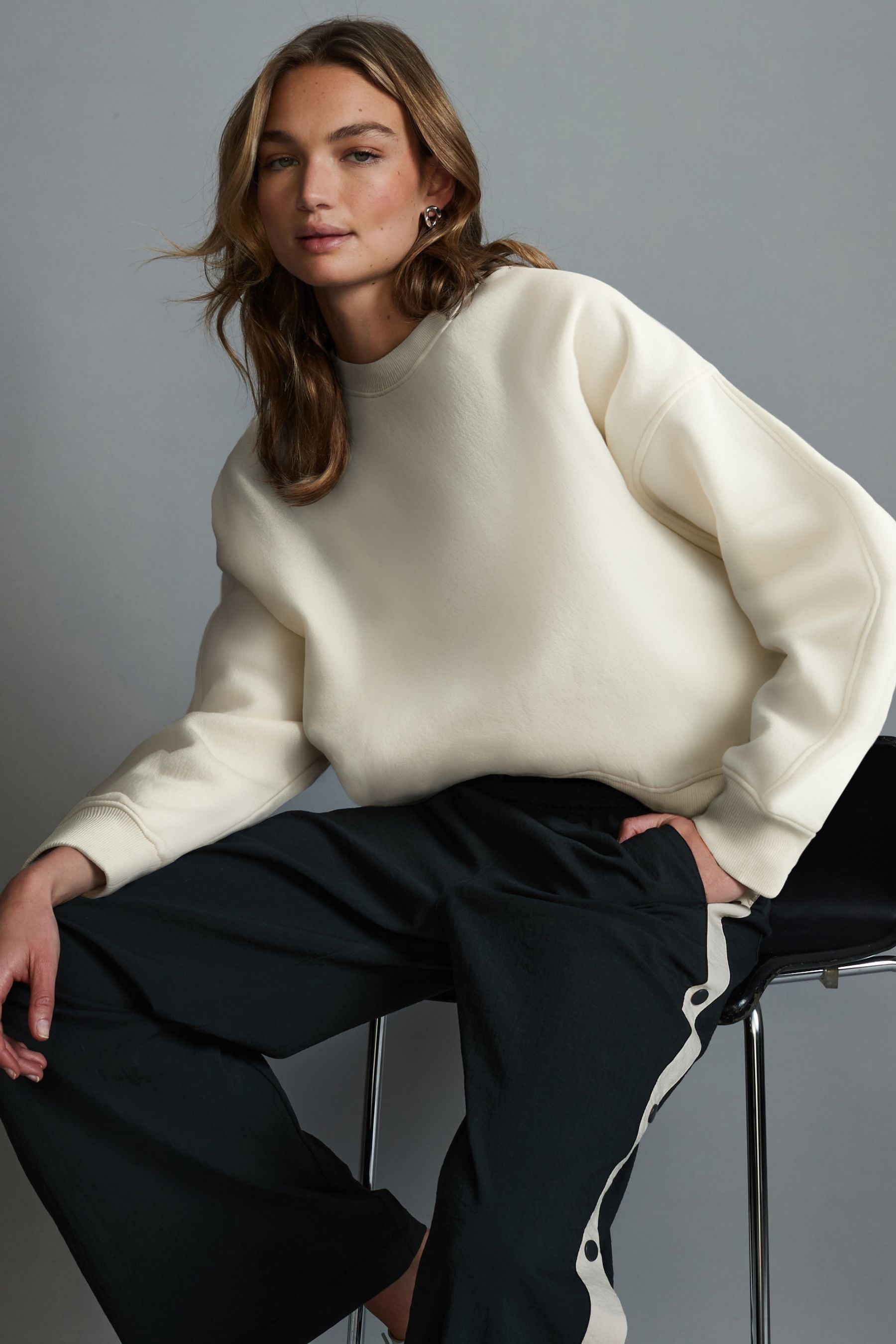Next white sweatshirt discount