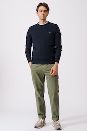 Aubin Blue Westbourne Crew Neck Jumper - Image 3 of 8