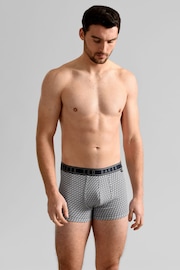 Ted Baker Dark Blue Cotton Trunks 3 Pack - Image 2 of 7