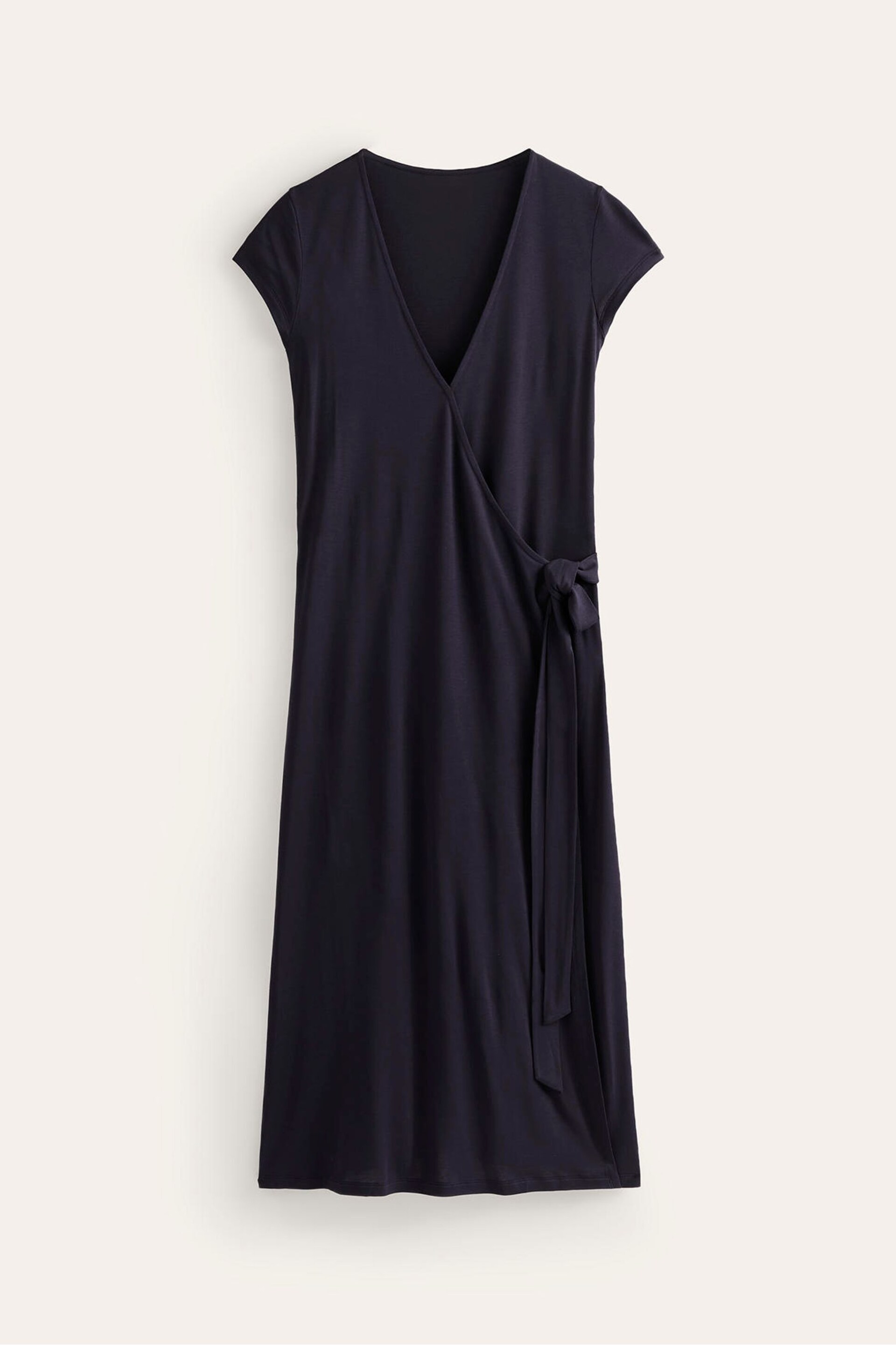 Boden Blue Joanna Cap Sleeve Wrap Dress - Image 5 of 5