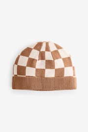 Rust Brown Knitted Baby Beanie Hat (0mths-2yrs) - Image 1 of 2