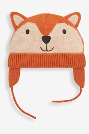 JoJo Maman Bébé Rust Fox Hat - Image 3 of 4